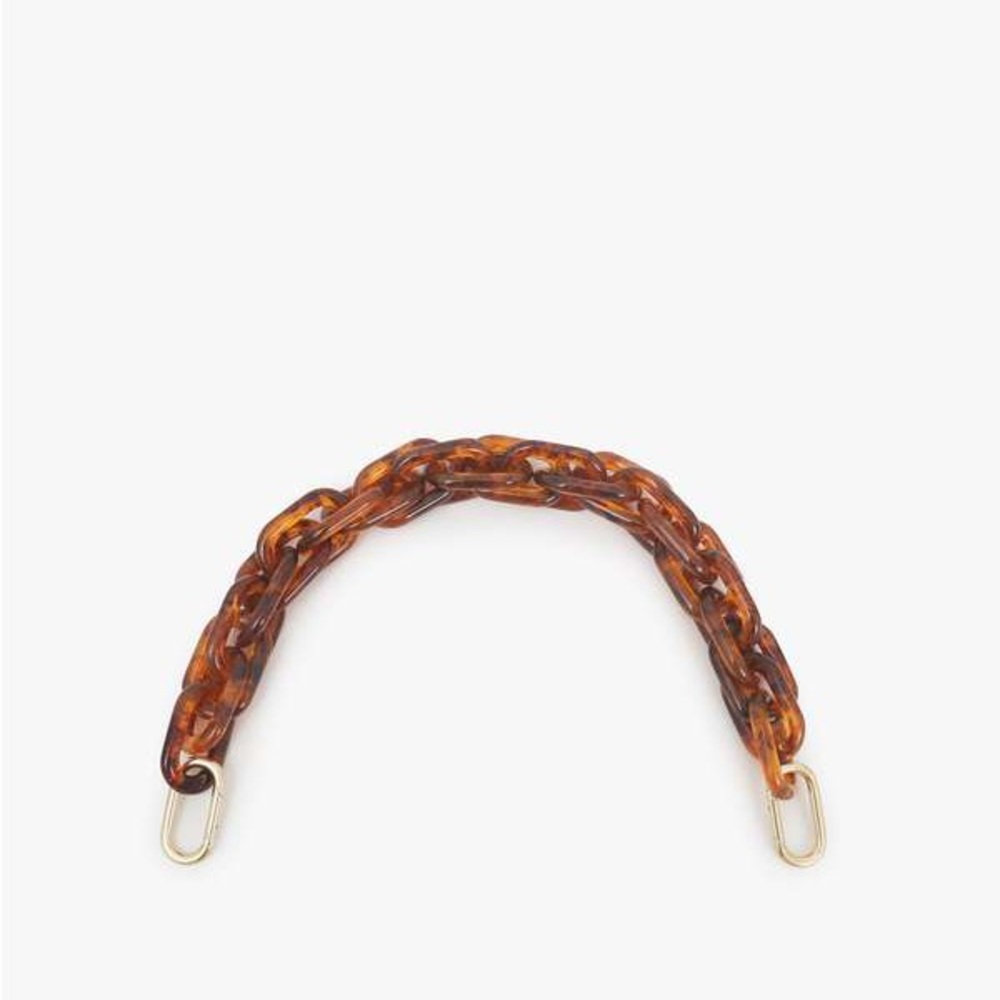Clare V Shortie Strap Tortoise Resin